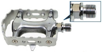 Load image into Gallery viewer, Components Platformpedaal MTB Aluminium 9 16 Inch zilver set