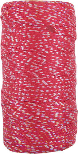 Load image into Gallery viewer, Con:p pp touw 1mm 6kg rood wit bob 100m - b34178