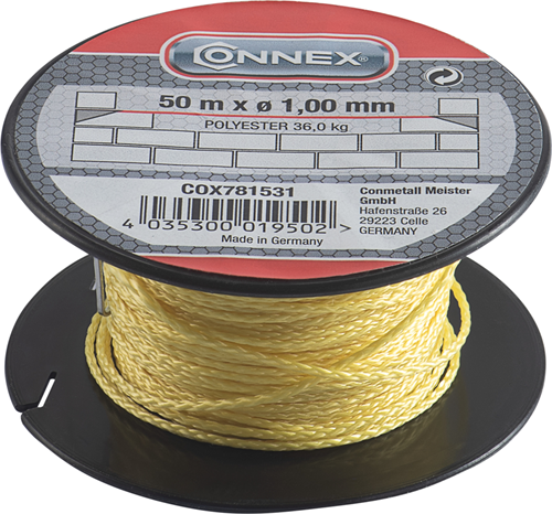Afbeelding laden in galerijviewer, Connex metselkoord pes 1mm fl bobijn 50m - cox781531
