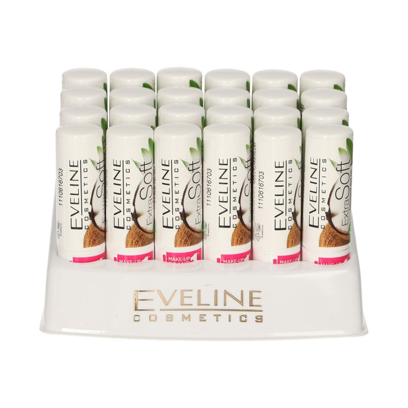Load image into Gallery viewer, Eveline extra soft bio lip balm coconut display 24 stuks