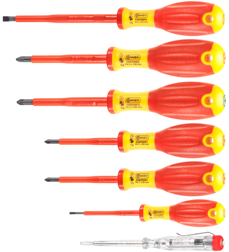 Load image into Gallery viewer, Connex cox334207 7-delige schroevendraaierset 1kv 2c