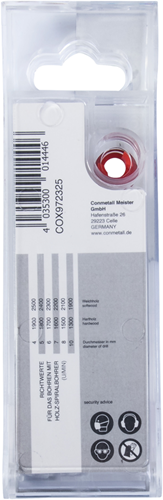 Afbeelding laden in galerijviewer, Connex set houtboren 4-10mm 5dlg rood - cox972325