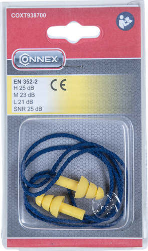 Load image into Gallery viewer, Connex oordoppen silicone + koord 25db 2st - coxt938700