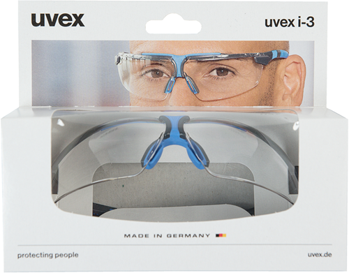 Load image into Gallery viewer, Meister uvex veiligheidsbril i-3 9190 zwart blauw - coxt938796