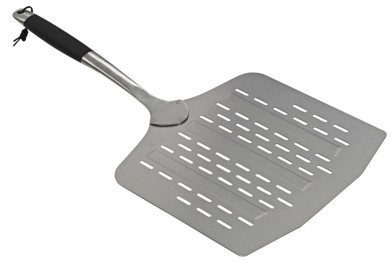 Load image into Gallery viewer, Cozze RVS Pizzaschep met ventilatiegaten 66 cm zilver