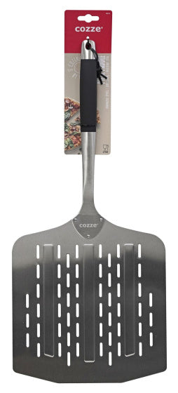 Load image into Gallery viewer, Cozze RVS Pizzaschep met ventilatiegaten 66 cm zilver