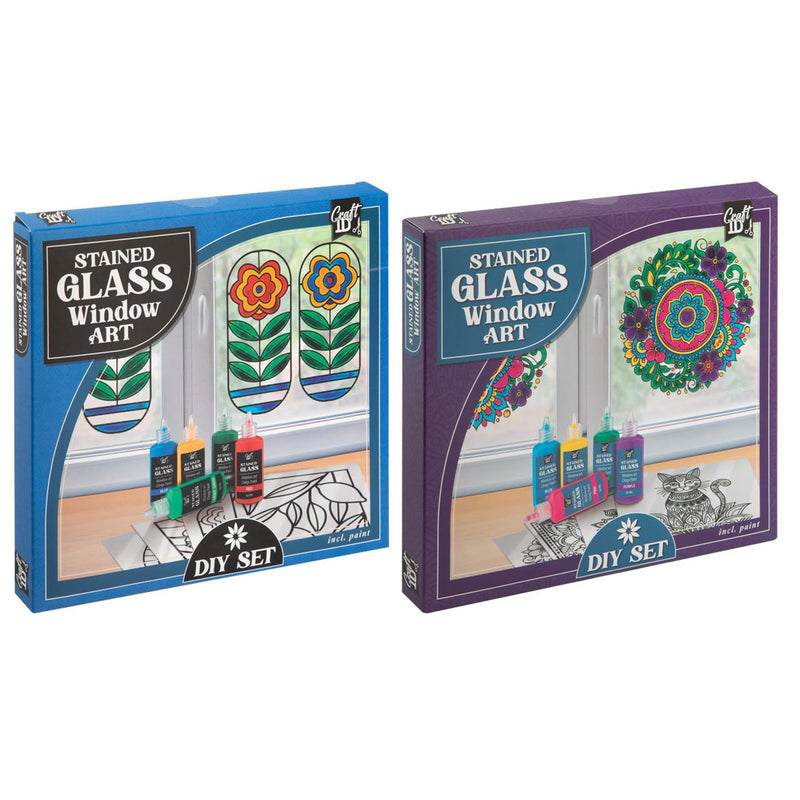 Afbeelding laden in galerijviewer, Craft id stained glass window art, 2ass