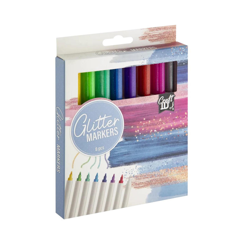 Afbeelding laden in galerijviewer, Craft sensations glitter markers - 8st.