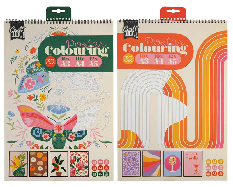 ギャラリービューアに画像をロードする, Craft id poster kleurboek op a3, a4 en a5 formaat
