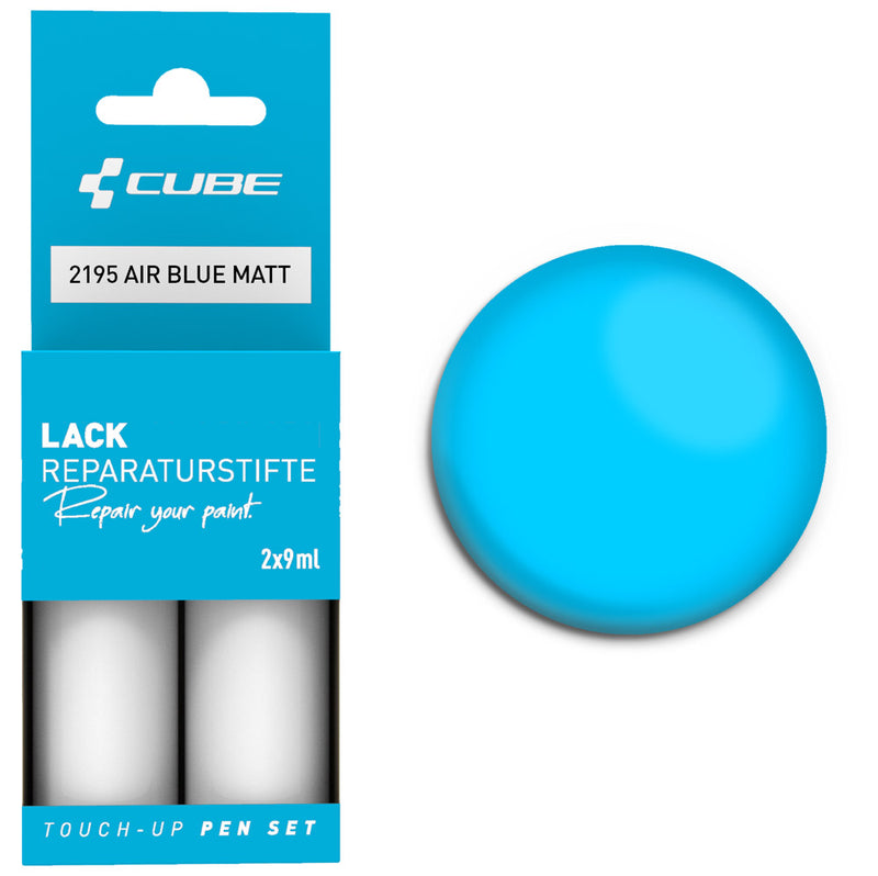Load image into Gallery viewer, Cube touch-up pen set air blue matt