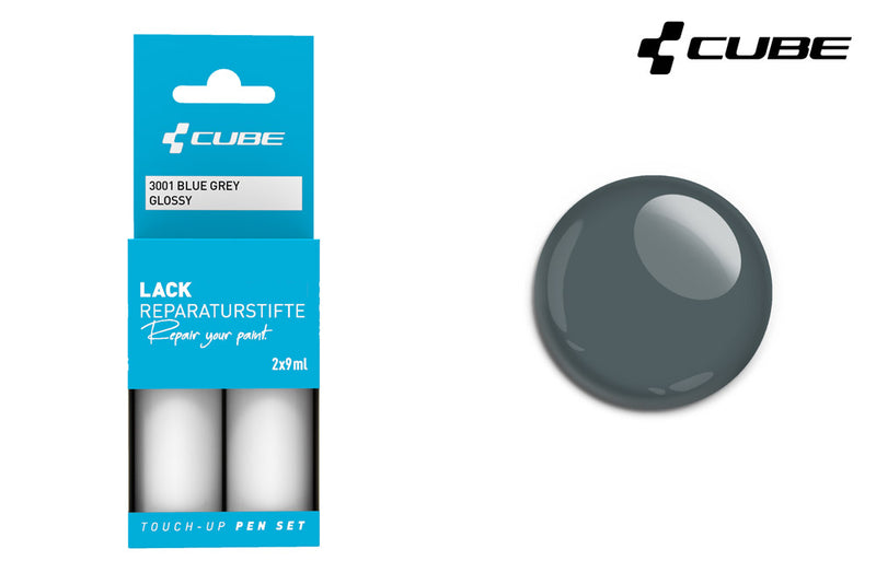 Afbeelding laden in galerijviewer, Cube touch-up pen set blue grey matt