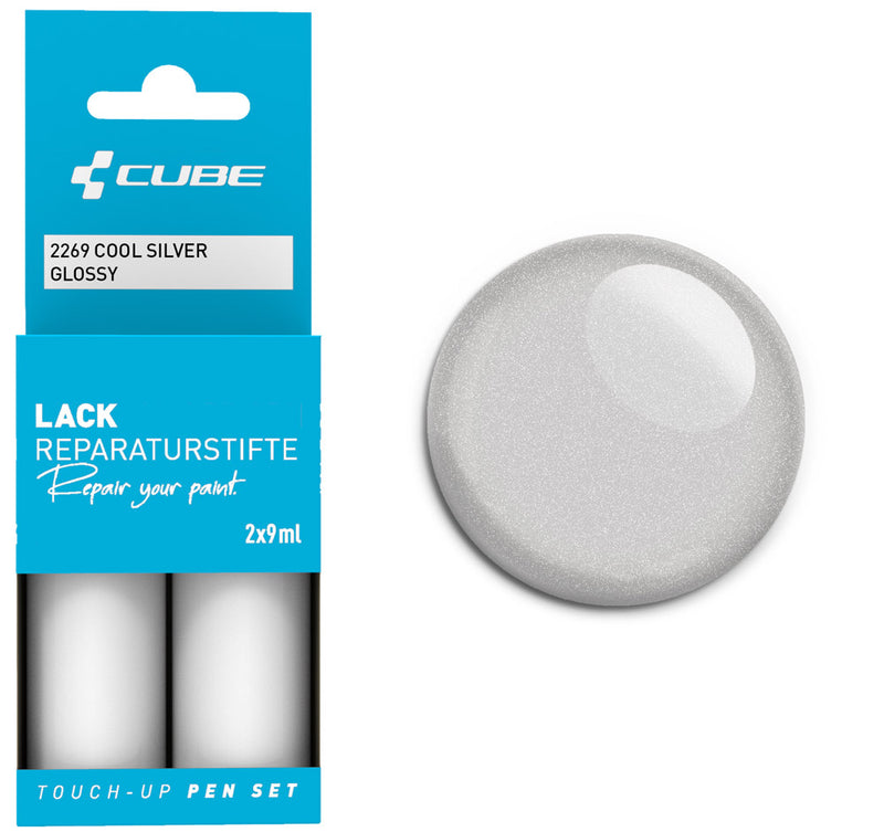 Load image into Gallery viewer, Cube touch-up pen set cool silver glossy