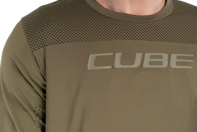 Load image into Gallery viewer, Cube round neck pro tm - mtb long sleeve jersey