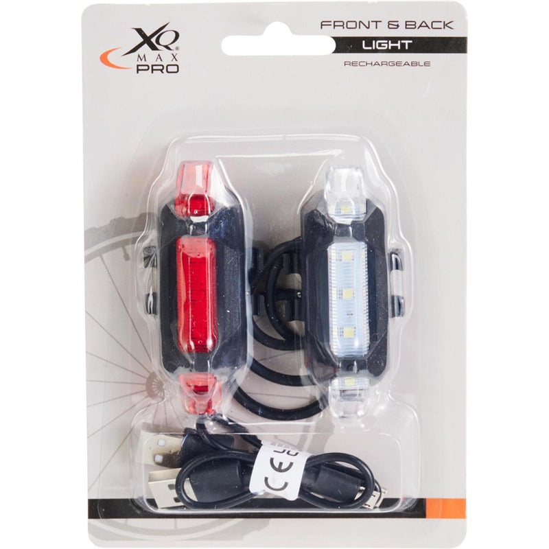 Afbeelding laden in galerijviewer, Xqmax fietslamp set 2-delig op usb
