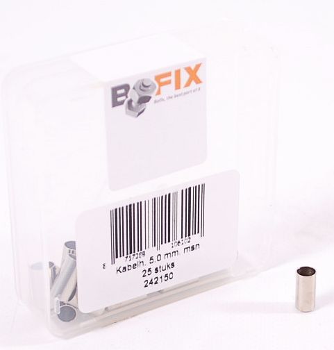 Laden Sie das Bild in Galerie -Viewer, Kabelhoedje Bofix ø5.0mm messing (25 stuks)