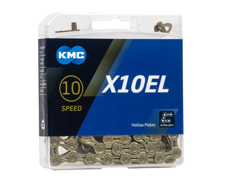 Afbeelding laden in galerijviewer, KMC X10EL Goud Ti-N 10-speed fietsketting