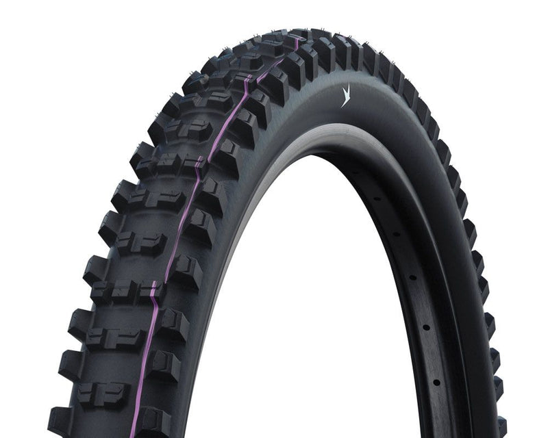 Chargez l'image dans la visionneuse de la galerie, Schwalbe shredda rear - tlr - addix ultra soft - gravity pro - radial - 27.5x2.50 - black