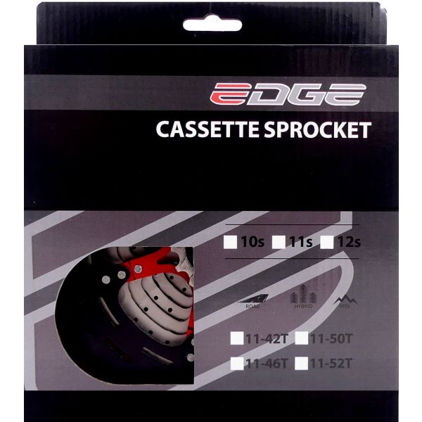Load image into Gallery viewer, Edge cassette 11 speed cs-m9011 11-42t - zilver zwart