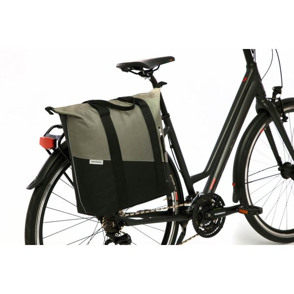 Afbeelding laden in galerijviewer, Newlooxs tas new looxs kota shopper | oslo | zwart groen | 24l