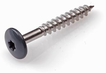 Cargue la imagen en el visor de la galería, Dak gevel dak gevel kleurkopschroef rvs-a2 antr. ral7016 4.8x38 | 50 stuks - 6304.30.37528