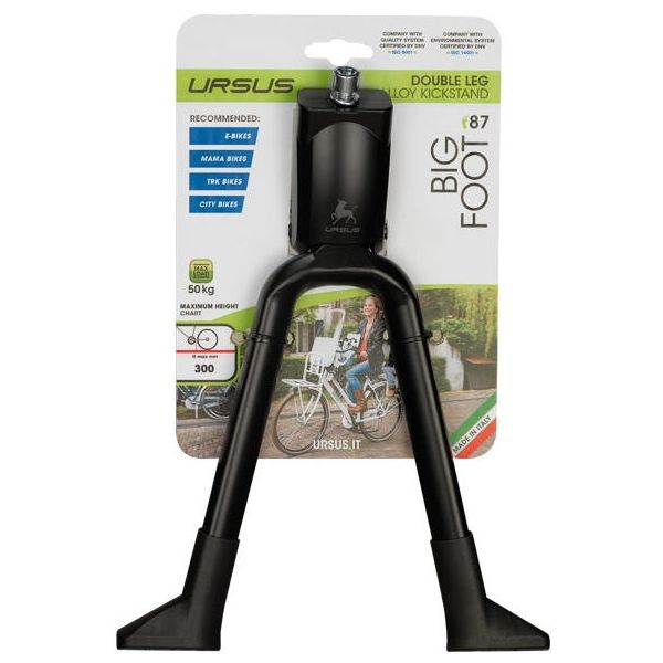 Afbeelding laden in galerijviewer, standaard dubbel BigFoot staal 28 inch zwart