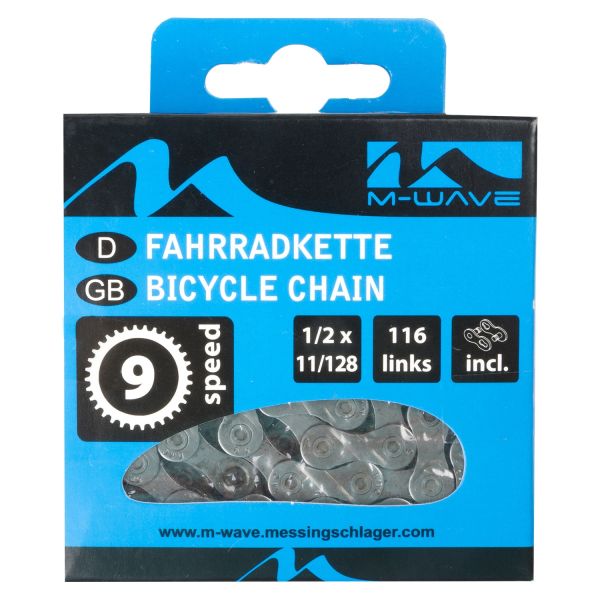 Laden Sie das Bild in Galerie -Viewer, M-Wave M-wave kmc ketting 9 speed 1 2x11 128 116 schakels blister