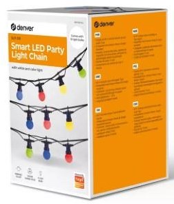 Laden Sie das Bild in Galerie -Viewer, Enzo denver feestverlichting 14m 15 lamps rgb smart wi-fi tuya - 9700095