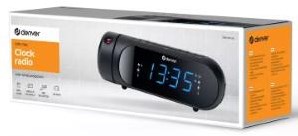 Laden Sie das Bild in Galerie -Viewer, Enzo denver wekkerradio met projectie led dual alarm zwart + usb poort - 8140230