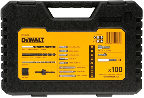Afbeelding laden in galerijviewer, Dewalt accessoires dewalt dt71563-qz – 100-delige accessoireset in koffer