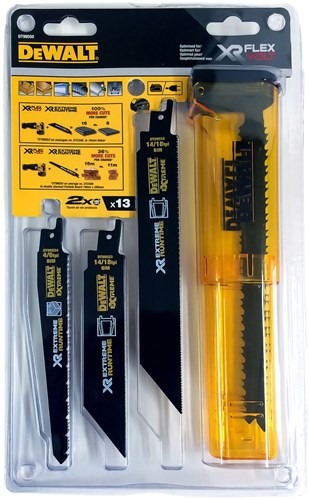 Afbeelding laden in galerijviewer, Dewalt accessoires dt99550-qz 13-delige set reciprozaagbladen - dt99550-qz