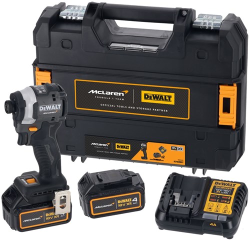 Load image into Gallery viewer, Dewalt dcf85mm2t-qw - mclaren limited edition accu slagschroevendraaier | 18v 4.0ah | xr | set - dcf85mm2t-qw