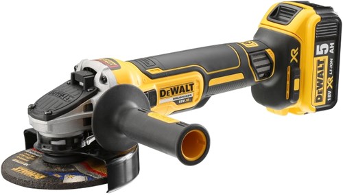 Afbeelding laden in galerijviewer, Dewalt dcg405p2 accu haakse slijper | 125 mm bl | 18 v 5.0 ah xr li-ion | +tstak