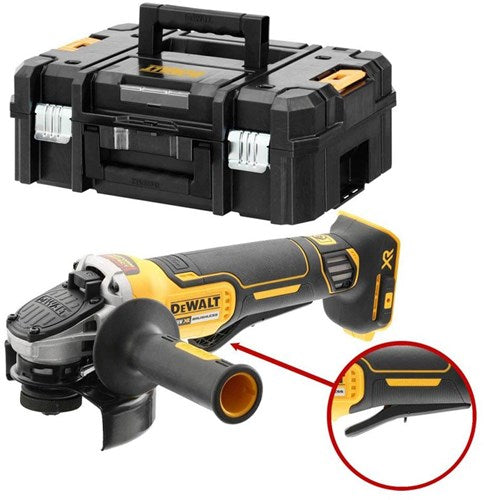 Chargez l'image dans la visionneuse de la galerie, Dewalt dcg406nt-xj xr 18v accu haakse slijper met dodemansschakelaar 125 mm excl. accu's en lader in t-stak koffer - dcg406nt-xj