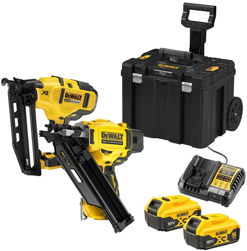 Load image into Gallery viewer, Dewalt dck246p2t-qw accu afwerktacker dcn660 en constructietacker dcn930 | 18v 5.0ah in mobile storage koffer - dck246p2t-qw
