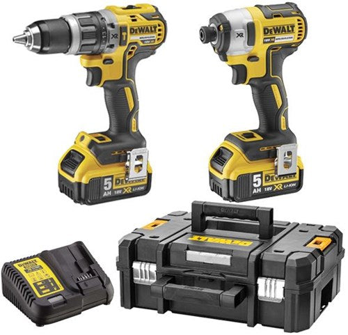 Load image into Gallery viewer, Dewalt dck266p2t accu set | dcd796 + dcf887 in t-stak koffer | 18v 5.0ah li-ion - dck266p2t-qw