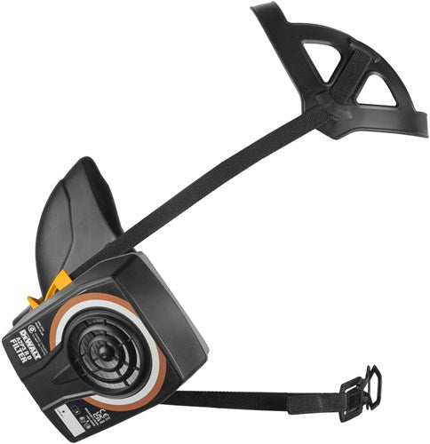 Afbeelding laden in galerijviewer, Dewalt dxir1hmla2p3 lichtgewicht halfgelaatsmasker met a2p3 filters | maat l - dxir1hmla2p3