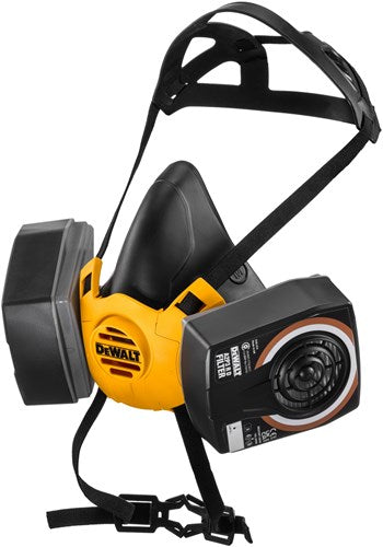 Afbeelding laden in galerijviewer, Dewalt dxir1hmla2p3 lichtgewicht halfgelaatsmasker met a2p3 filters | maat l - dxir1hmla2p3