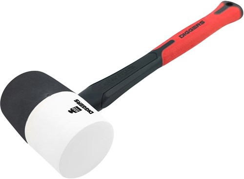Cargue la imagen en el visor de la galería, Diggers rubber hammer | rubberen hamer | zwart wit - dig999
