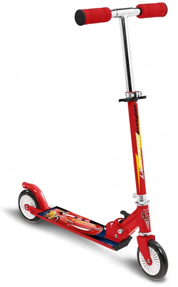 Load image into Gallery viewer, Disney cars 2-wiel kinderstep opvouwbaar voetrem rood