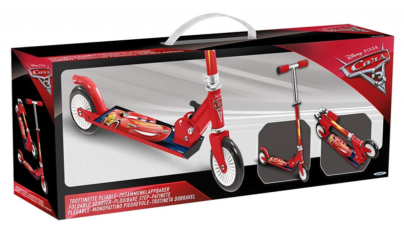Load image into Gallery viewer, Disney cars 2-wiel kinderstep opvouwbaar voetrem rood