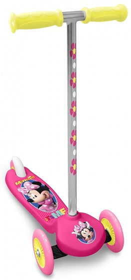Load image into Gallery viewer, Minnie Mouse 3-wiel kinderstep voetrem meisjes roze zilver