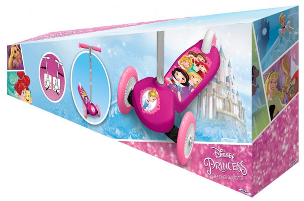 Princess 3-wiel Kinderstep Voetrem Meisjes Roze