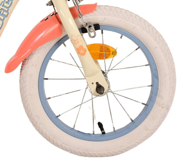 Load image into Gallery viewer, Disney Stitch Kinderfiets - Meisjes - 14 inch - Crème Koraal Blauw