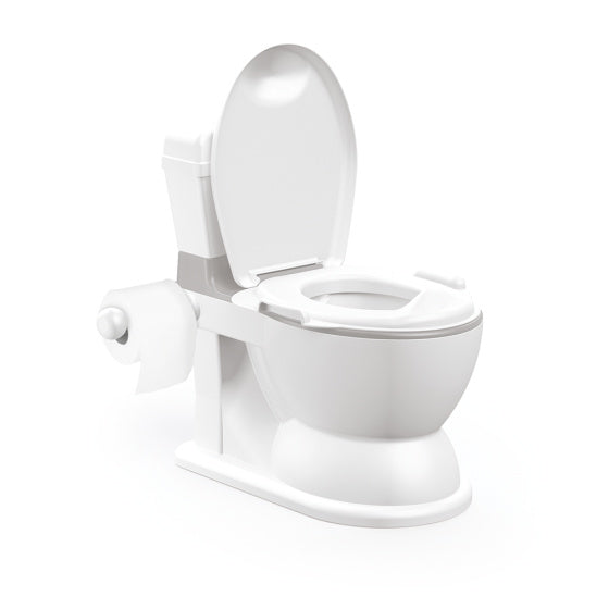 Load image into Gallery viewer, Dolu 2-in-1 XL Educatief Plaspotje met Doorspoeleffect Wit Grijs