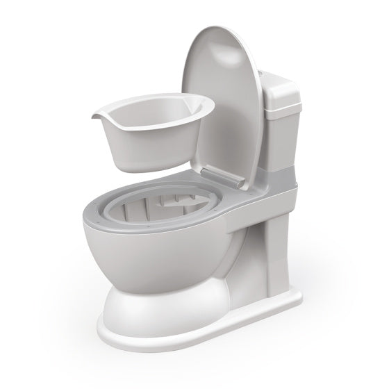 Load image into Gallery viewer, Dolu 2-in-1 XL Educatief Plaspotje met Doorspoeleffect Wit Grijs