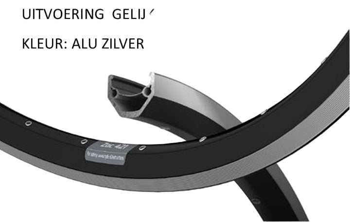 Chargez l'image dans la visionneuse de la galerie, Ryde b.v. velg 26' - 14 559 zac421 aluminium cnc zilver 36 gts.