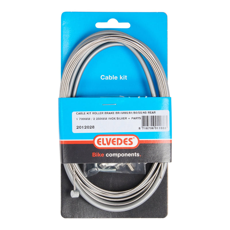 Load image into Gallery viewer, ELVEDES Kabelset Rollerbrake Brim85 55 45 Achterzijde Zilver