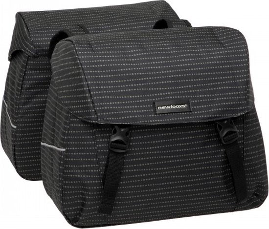 Load image into Gallery viewer, Joli dubbele fietstas MIK adapter - waterafstotend polyester - 37L - 1.7kg - Nomi Black - sportieve fietstas