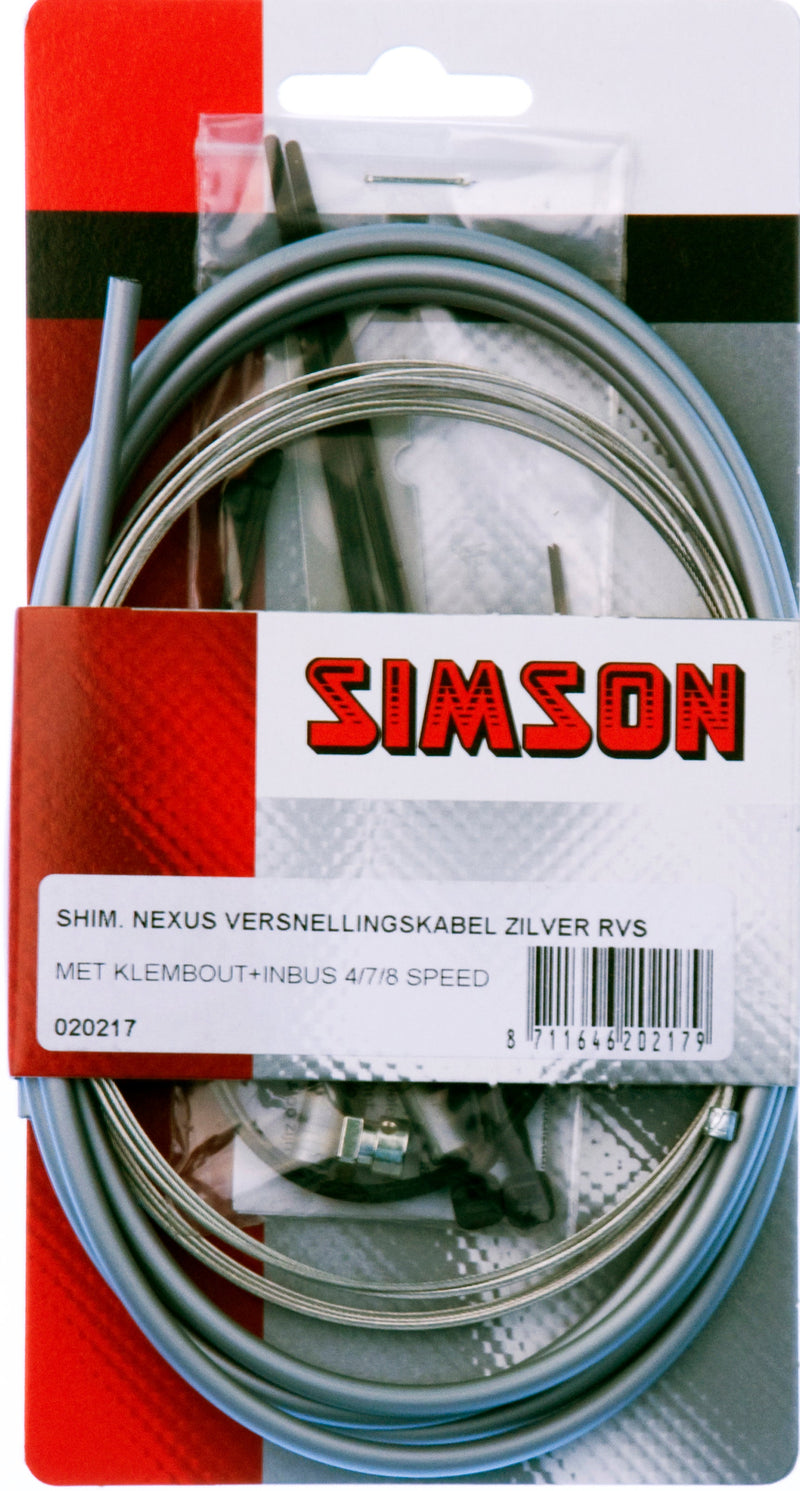 Load image into Gallery viewer, versnellingskabel set Nexus 1700 2150 mm grijs zilver