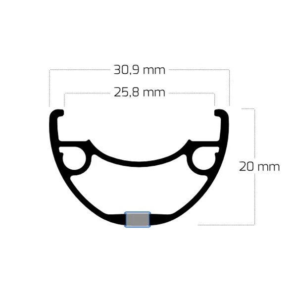 Load image into Gallery viewer, Ryde velg 28 rival26 36 14 disc zwart